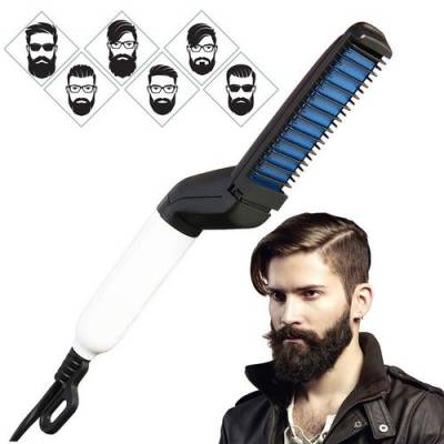 Men Beard and Hair Quick Straightener-Modelling Comb